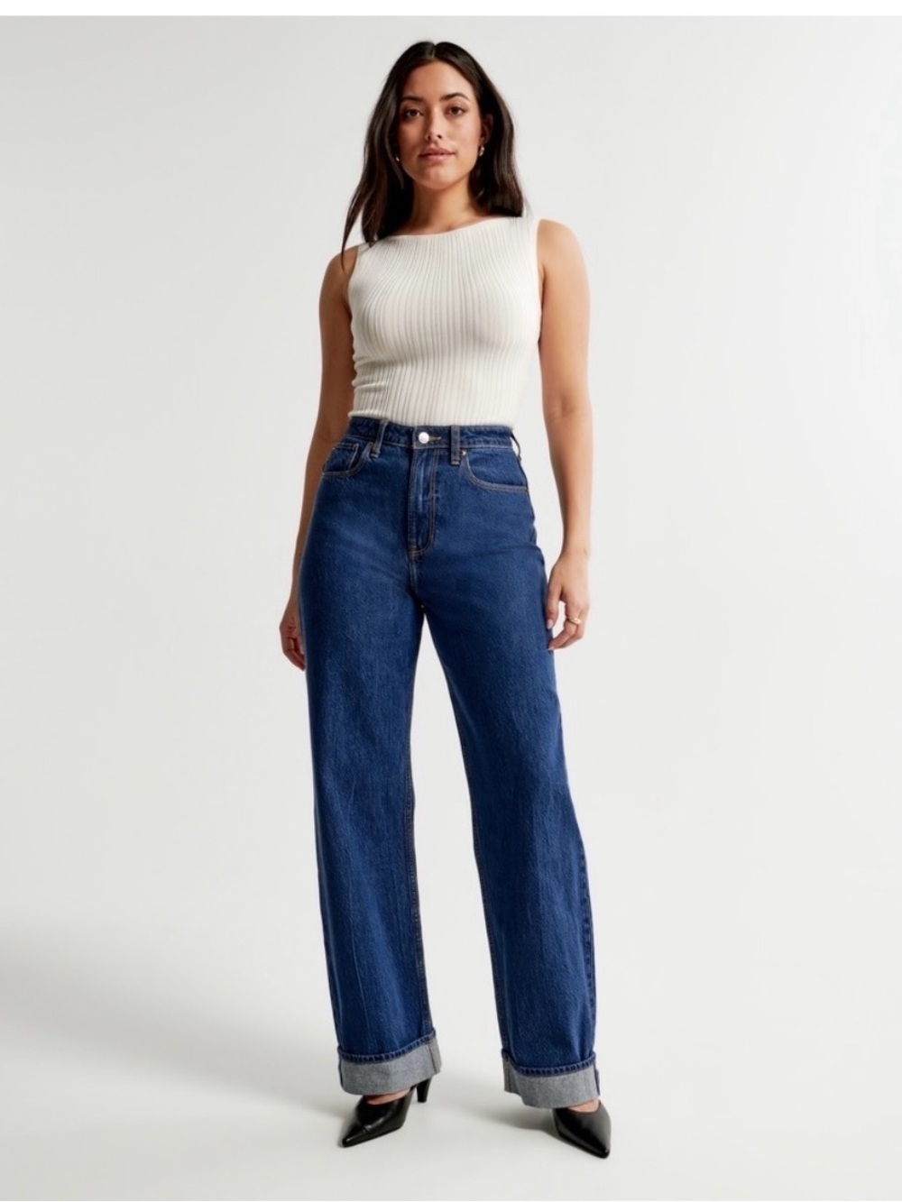 Abercrombie Loose High Rise Curve Love Jeans